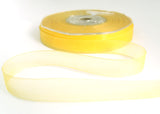 R1302 13mm Buttercup Yellow Nylon Sheer Ribbon