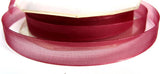 R1304 13mm Burgundy Sheer Ribbon - Ribbonmoon