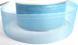 R1320 36mm Saxe Blue Sheer Ribbon - Ribbonmoon
