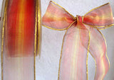 R1009 39mm Yellow-Red Water Resistant Sheer Ribbon Purple Tints.Wired