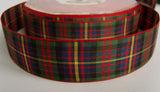 R1417 25mm Double Faced Polyester Tartan Ribbon - Ribbonmoon