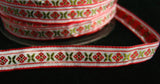 R1421 12mm Flowery Woven Jacquard Ribbon - Ribbonmoon