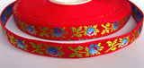 R1425 12mm Flowery Woven Jacquard Ribbon - Ribbonmoon