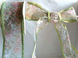 R1440 64mm Single Faced Multi coloured Lace Ribbon with Enforced Wired Borders - Ribbonmoon