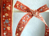 R1621 15mm Flowery Ribbon, 100% Cotton - Ribbonmoon