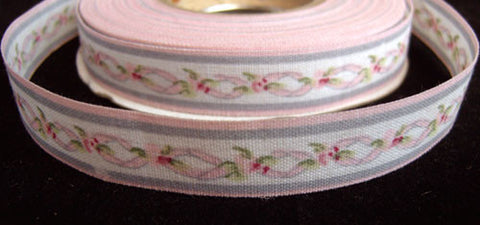 R1632 14mm Single Faced Design Ribbon, 100% Cotton - Ribbonmoon