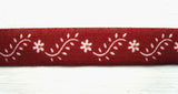 R1636 10mm Flowery Design Ribbon, 100% Cotton - Ribbonmoon