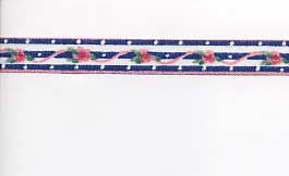 R5522 12mm 100% Cotton Flower Design Ribbon - Ribbonmoon