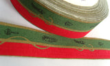 R1674 29mm Christmas Design Ribbon, 100% Cotton - Ribbonmoon