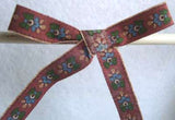 R1688 12mm Flowery Ribbon, 100% Cotton - Ribbonmoon