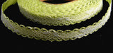 R1711 11mm White Lace over a Spring Green Acetate Satin - Ribbonmoon