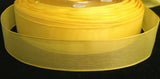 R1868 25mm Yellow Translucent Polyester Ribbon - Ribbonmoon