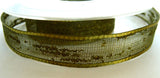 R2066 15mm Cypress Green Feather Sheer Ribbon. Wire Edge, Berisfords - Ribbonmoon