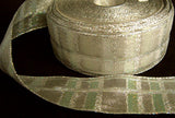 R2118 41mm Silver and Iridescent Metallic Check Mesh Ribbon - Ribbonmoon