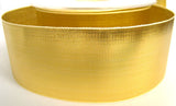 R2121 40mm Gold Thin Metallic Lurex Ribbon by Berisfords - Ribbonmoon