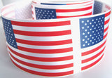 R2173 70mm USA Stars and Stripes Flag Satin Ribbon
