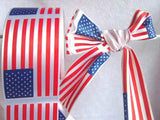 R2173 70mm USA Stars and Stripes Flag Satin Ribbon