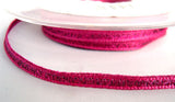 R2180 4mm Fuchsia Pink Metallic Lame Ribbon by Berisfords - Ribbonmoon