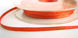 R2182 4mm Flame Orange Satin and Metallic Gold Shot Ribbon - Ribbonmoon