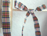 R2223 15mm Dress Stewart Polyester Tartan Ribbon - Ribbonmoon