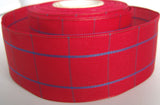 R2239 41mm Red and Blue Check Ribbon - Ribbonmoon