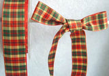 R2240 25mm Polyester Tartan Ribbon - Ribbonmoon