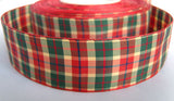 R2240 25mm Polyester Tartan Ribbon - Ribbonmoon