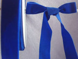 R2356 23mm Dark Royal Blue Nylon Velvet Ribbon - Ribbonmoon