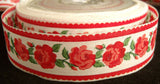 R2421 30mm Flowery Ribbon, 100% Cotton - Ribbonmoon