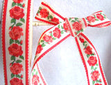 R2421 30mm Flowery Ribbon, 100% Cotton - Ribbonmoon