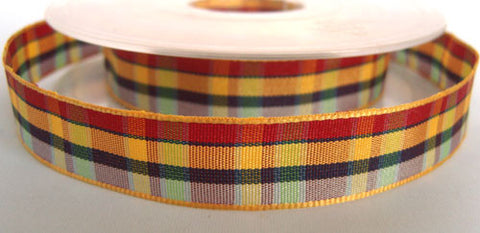 R2458 15mm Polyester Gingham Check Ribbon by Berisfords - Ribbonmoon