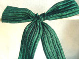 R2499 33mm Holly Green Shimmey Satin Ribbon with Wires for Shaping - Ribbonmoon