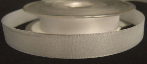 R2533 15mm Pale Silver Grey Taffeta Ribbon - Ribbonmoon