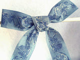 R2548 29mm Blue Musical Instrument and Grape Design Ribbon,100% Cotton - Ribbonmoon