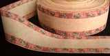 R2556C 45mm Pink Flowery Ribbon, 100% Cotton - Ribbonmoon