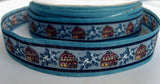 R2561 20mm Blue 100% Cotton Ribbon - Ribbonmoon