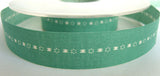 R2568 18mm Green 100% Cotton Ribbon - Ribbonmoon
