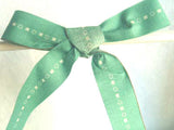 R2568 18mm Green 100% Cotton Ribbon - Ribbonmoon