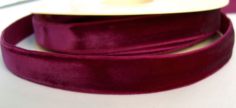 R2604 17mm Wine Nylon Velvet Ribbon - Ribbonmoon