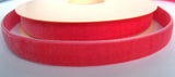 R2672 16mm Deep Coral Pink Nylon Velvet Ribbon by Berisfords - Ribbonmoon