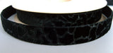 R2687 17mm Black Patterned Nylon Velvet Ribbon by Berisfords - Ribbonmoon