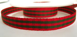 R2728 13mm Red and Green Gingham Ribbon - Ribbonmoon