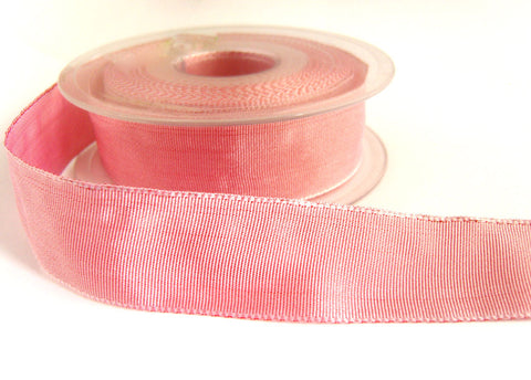 R2780 26mm Pink and Red Shot Woven Ribbon