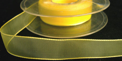 R3358 16mm Lemon Water Resistant Sheer Ribbon - Ribbonmoon