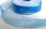 R3369 25mm Light Royal Blue Water Resistant Sheer Ribbon - Ribbonmoon