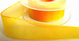 R3387 25mm Sunshine Yellow Water Resistant Sheer Ribbon - Ribbonmoon