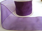 R1883 74mm Liberty Purple Water Resistant Sheer Ribbon by Berisfords