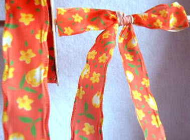 R3873 24mm Flower Design Polyester Ribbon by Offray - Ribbonmoon