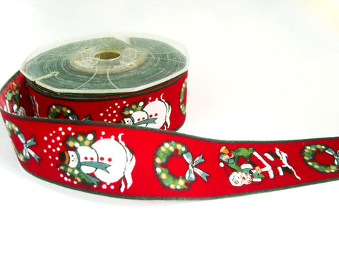 R3895 31mm Christmas Design 100% Cotton Ribbon