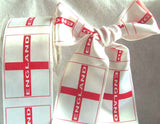 R4053 68mm England Flag Satin Ribbon, St Georges Day Satin - Ribbonmoon